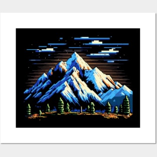 Mont Blanc Pixel Art Posters and Art